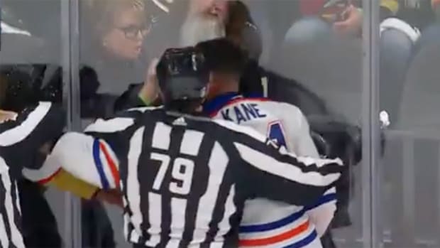 Enraged Golden Knights Fan Flips off Evander Kane As Tensions Flare in Game 2